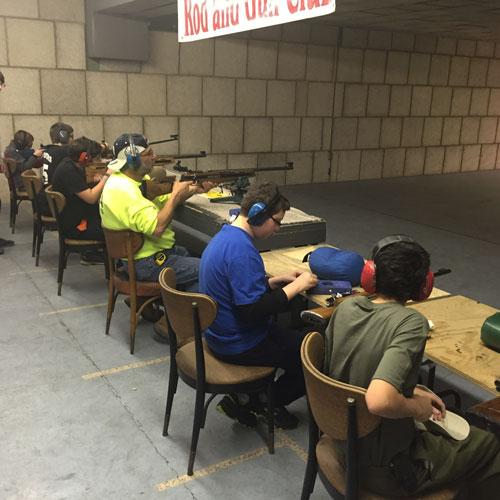 Boyscout target shooting club event 